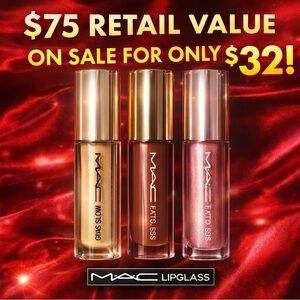 M·A·C Lipglass Lip Gloss 👄 Set of 3️⃣